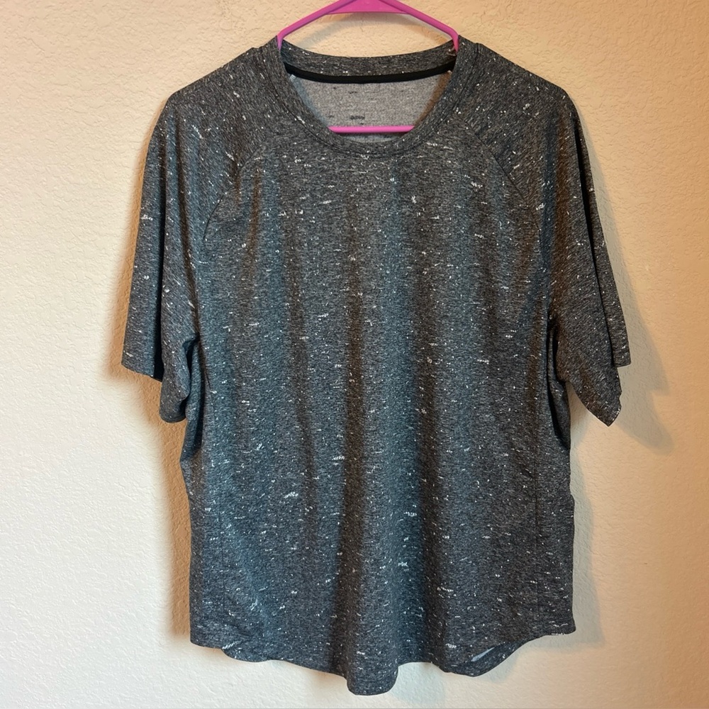 Lululemon Fresh Form Short Sleeve Black White M3BV1S Size M